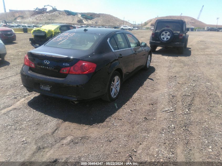 2012 Infiniti G25X VIN: JN1DV6AR8CM862210 Lot: 39484347