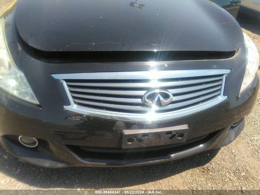 2012 Infiniti G25X VIN: JN1DV6AR8CM862210 Lot: 39484347