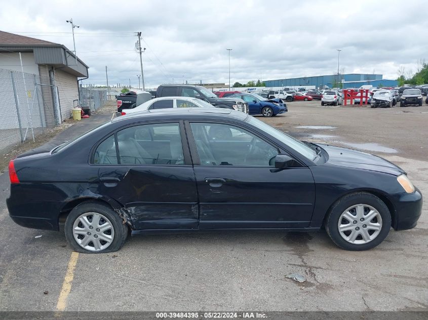 2003 Honda Civic Ex VIN: 2HGES26763H613726 Lot: 39484395