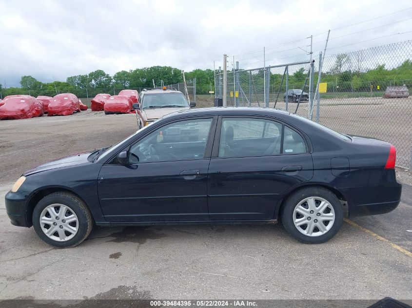 2003 Honda Civic Ex VIN: 2HGES26763H613726 Lot: 39484395