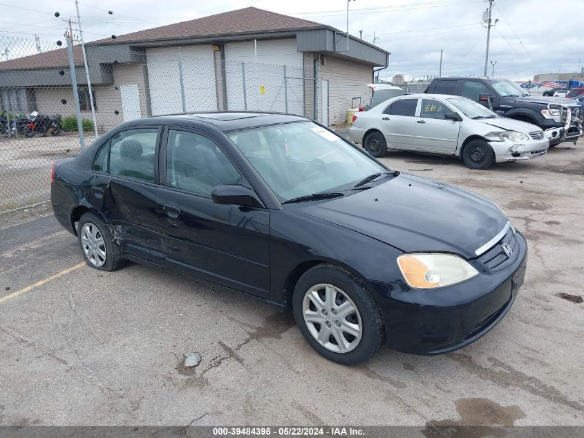 2003 Honda Civic Ex VIN: 2HGES26763H613726 Lot: 39484395