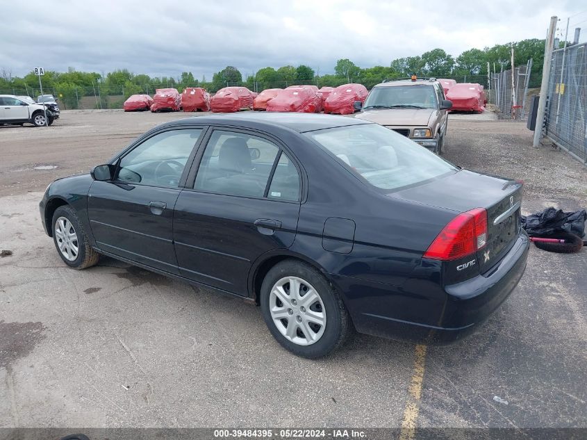 2003 Honda Civic Ex VIN: 2HGES26763H613726 Lot: 39484395