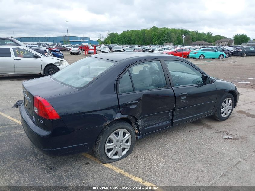 2003 Honda Civic Ex VIN: 2HGES26763H613726 Lot: 39484395