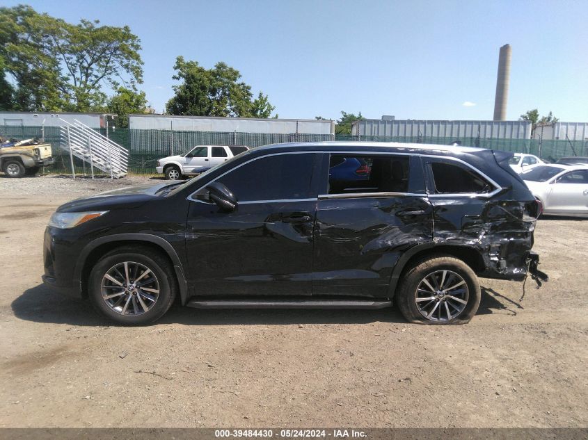 2018 Toyota Highlander Xle VIN: 5TDJZRFH7JS529603 Lot: 39484430