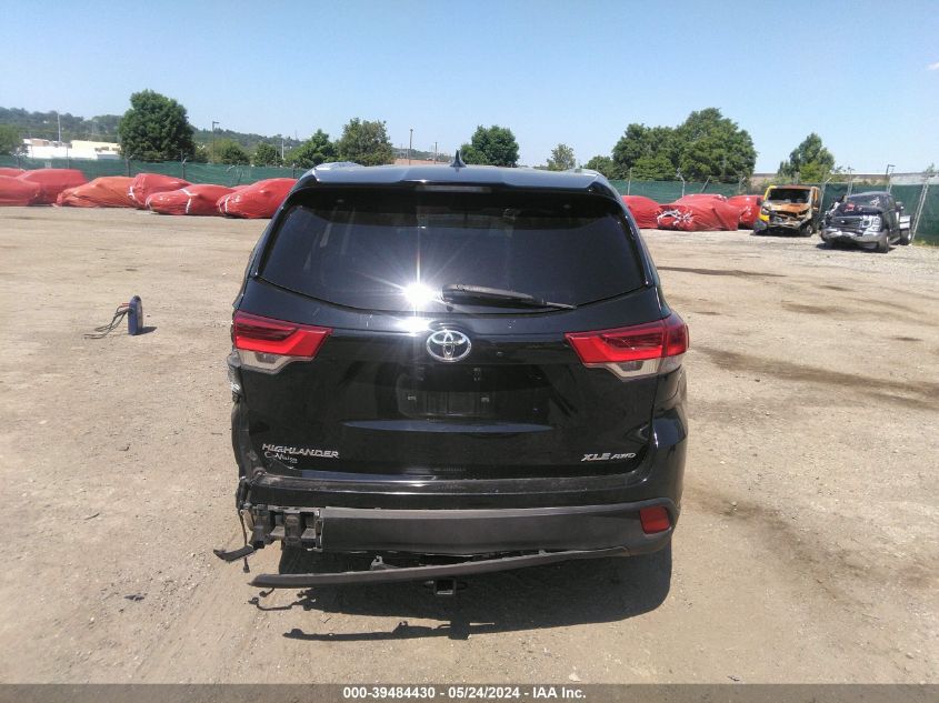 2018 Toyota Highlander Xle VIN: 5TDJZRFH7JS529603 Lot: 39484430