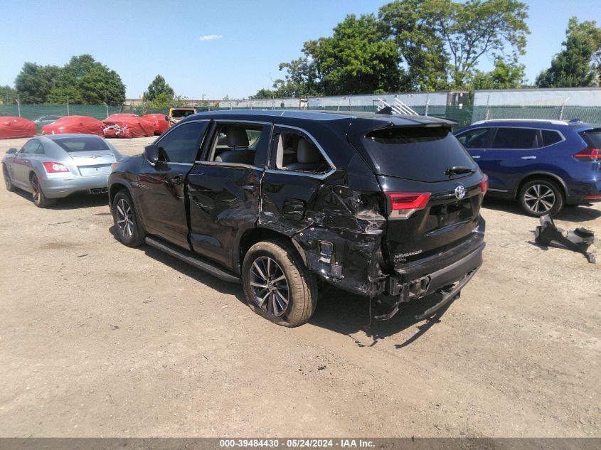 2018 Toyota Highlander Xle VIN: 5TDJZRFH7JS529603 Lot: 39484430