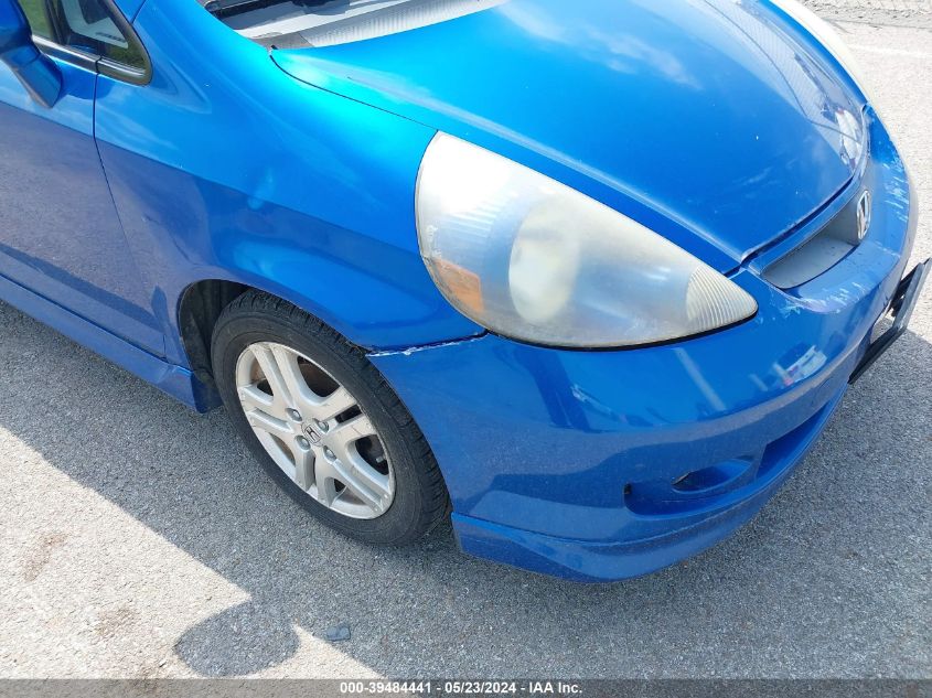 2008 Honda Fit Sport VIN: JHMGD386X8S031252 Lot: 39484441