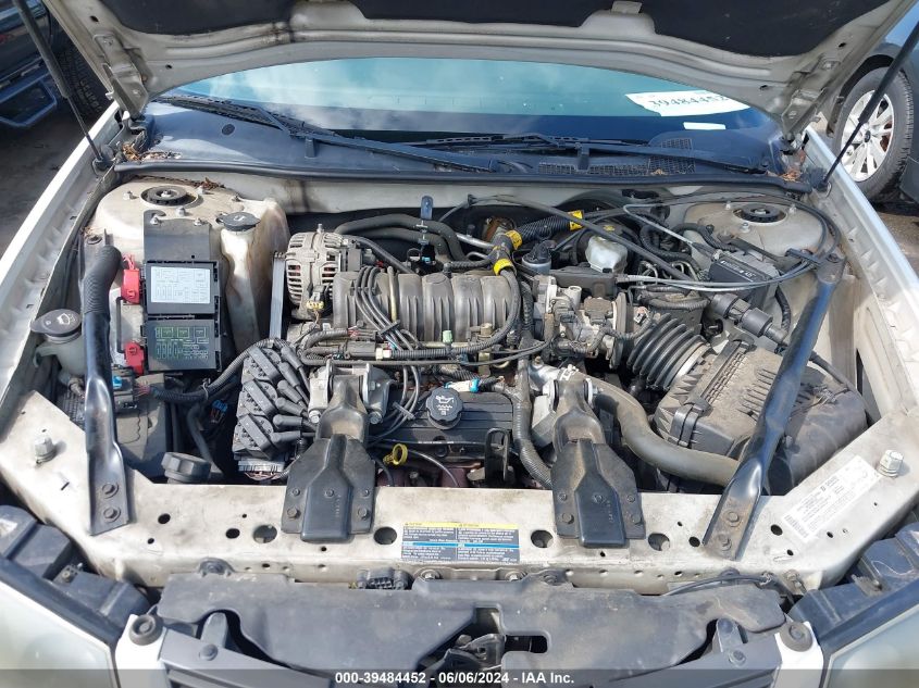 2004 Chevrolet Impala Ls VIN: 2G1WH52K249327180 Lot: 39484452