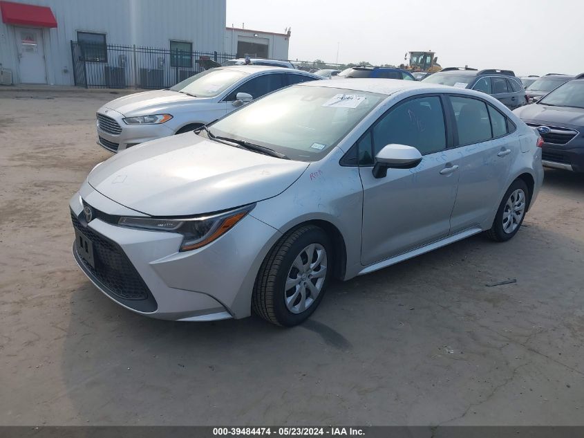 2022 Toyota Corolla Le VIN: 5YFEPMAE3NP329291 Lot: 39484474