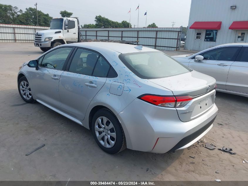 2022 Toyota Corolla Le VIN: 5YFEPMAE3NP329291 Lot: 39484474