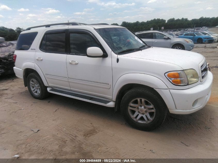 2003 Toyota Sequoia Limited V8 VIN: 5TDZT38A93S179847 Lot: 39484489