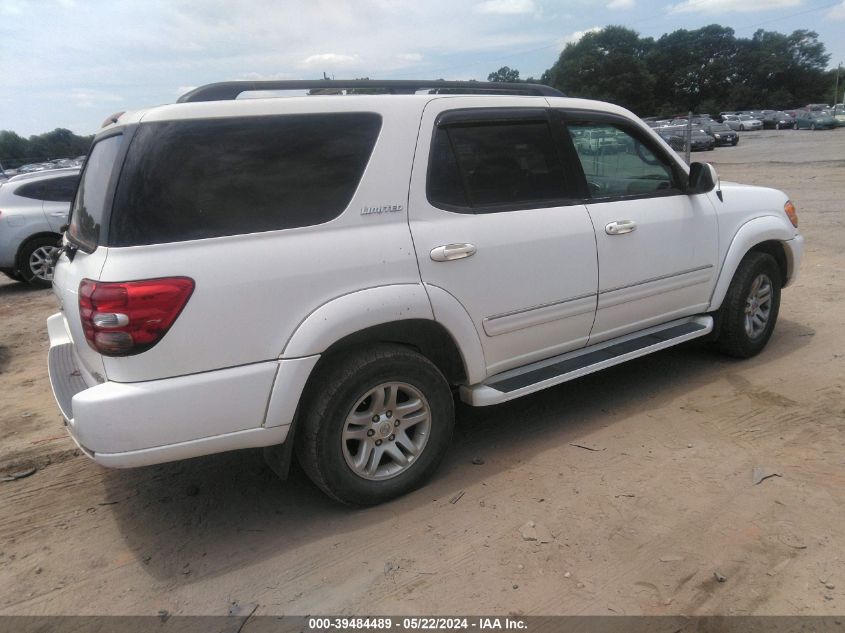 2003 Toyota Sequoia Limited V8 VIN: 5TDZT38A93S179847 Lot: 39484489