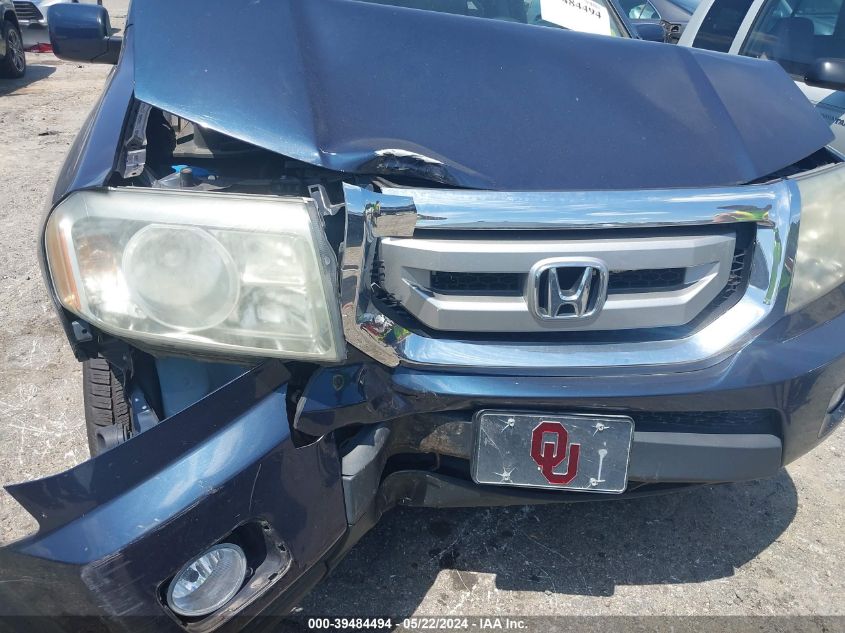 2011 Honda Pilot Ex-L VIN: 5FNYF4H75BB069779 Lot: 39484494