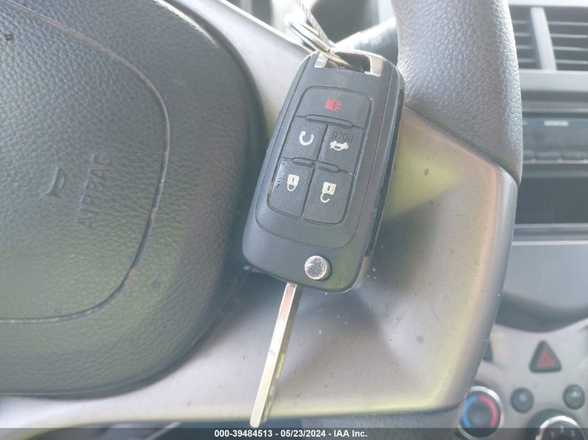 2012 Chevrolet Sonic 2Lt VIN: 1G1JC5SH5C4220137 Lot: 39484513