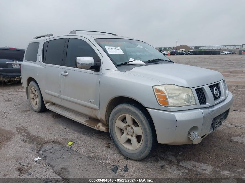 2006 Nissan Armada Se VIN: 5N1AA08AX6N740242 Lot: 39484546