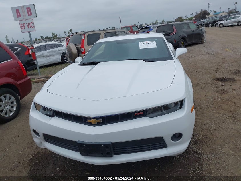 2015 Chevrolet Camaro 2Lt VIN: 2G1FF1E36F9186961 Lot: 39484552