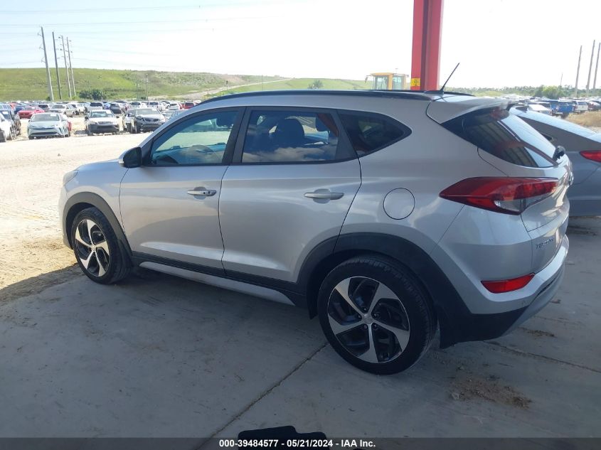 2017 Hyundai Tucson Value VIN: KM8J33A25HU560156 Lot: 39484577