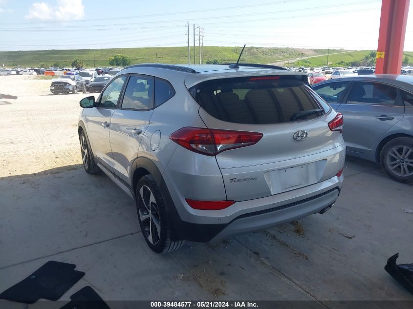 2017 Hyundai Tucson Value VIN: KM8J33A25HU560156 Lot: 39484577