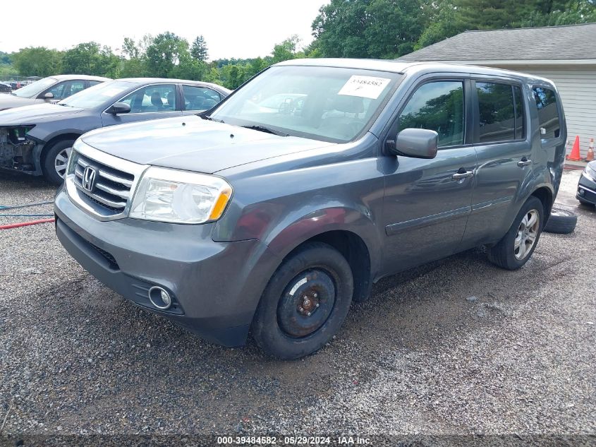 2013 Honda Pilot Ex-L VIN: 5FNYF4H50DB050249 Lot: 39484582