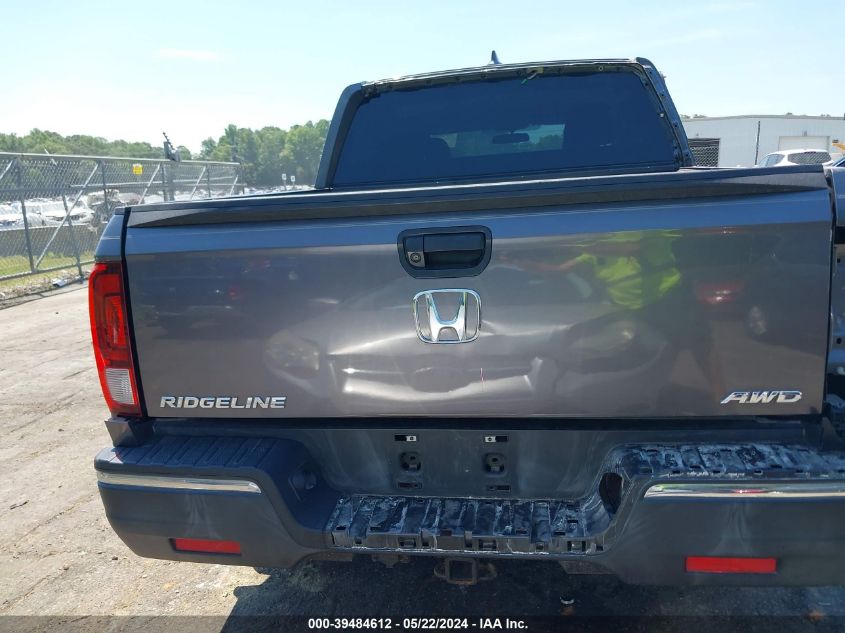 2017 Honda Ridgeline Rt VIN: 5FPYK3F29HB017956 Lot: 39484612