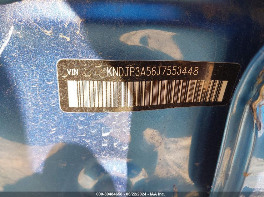 2018 Kia Soul + VIN: KNDJP3A56J7553448 Lot: 39484658