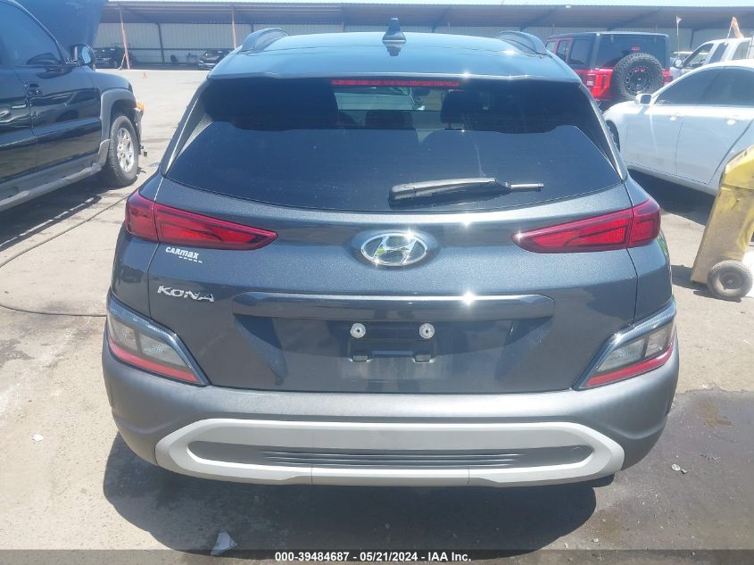 2022 Hyundai Kona Sel VIN: KM8K62AB8NU761471 Lot: 39484687