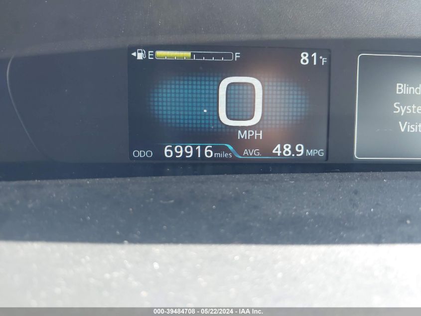 2021 Toyota Prius Le VIN: JTDKAMFU4M3148728 Lot: 39484708