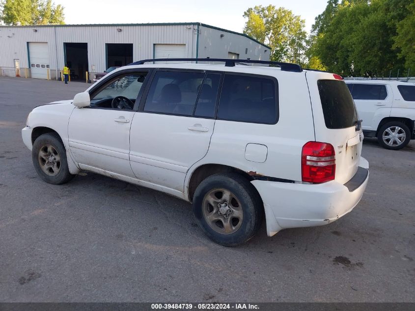 2002 Toyota Highlander VIN: JTEGD21A520037579 Lot: 39484739