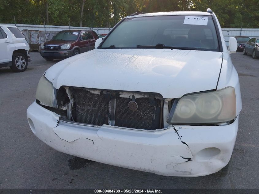 2002 Toyota Highlander VIN: JTEGD21A520037579 Lot: 39484739