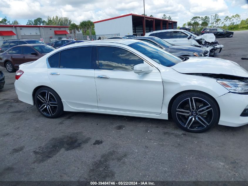 2017 Honda Accord Touring VIN: 1HGCR3F9XHA029796 Lot: 39484746