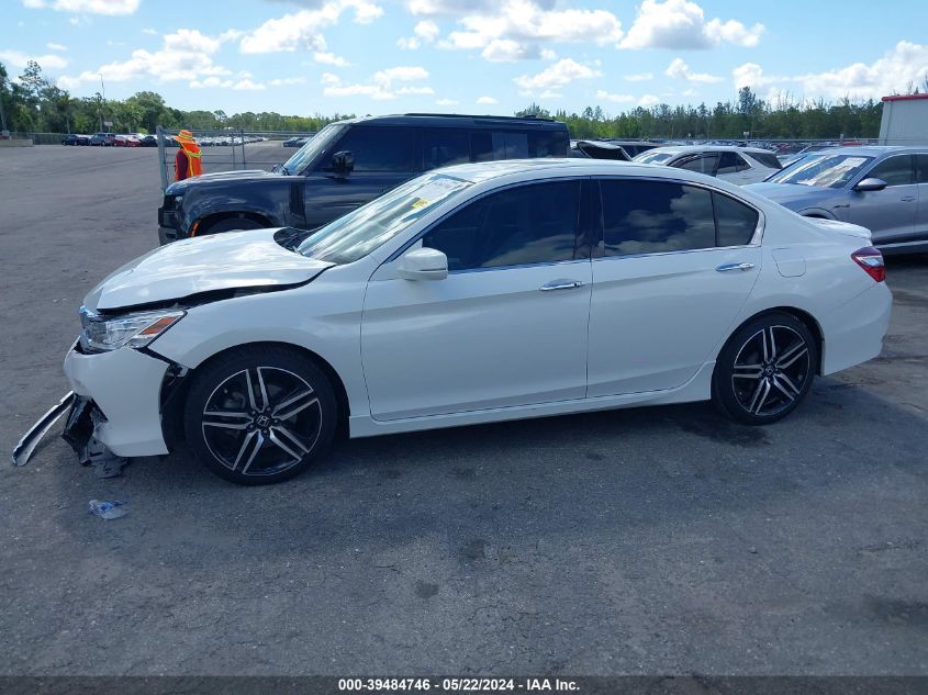 2017 Honda Accord Touring VIN: 1HGCR3F9XHA029796 Lot: 39484746