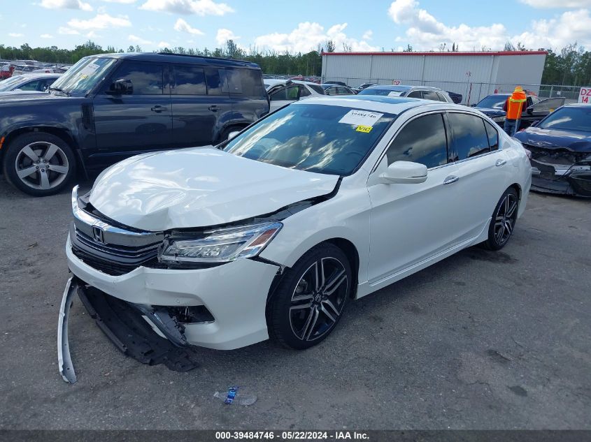 2017 Honda Accord Touring VIN: 1HGCR3F9XHA029796 Lot: 39484746