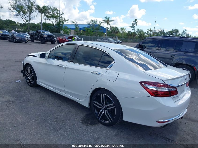 2017 Honda Accord Touring VIN: 1HGCR3F9XHA029796 Lot: 39484746