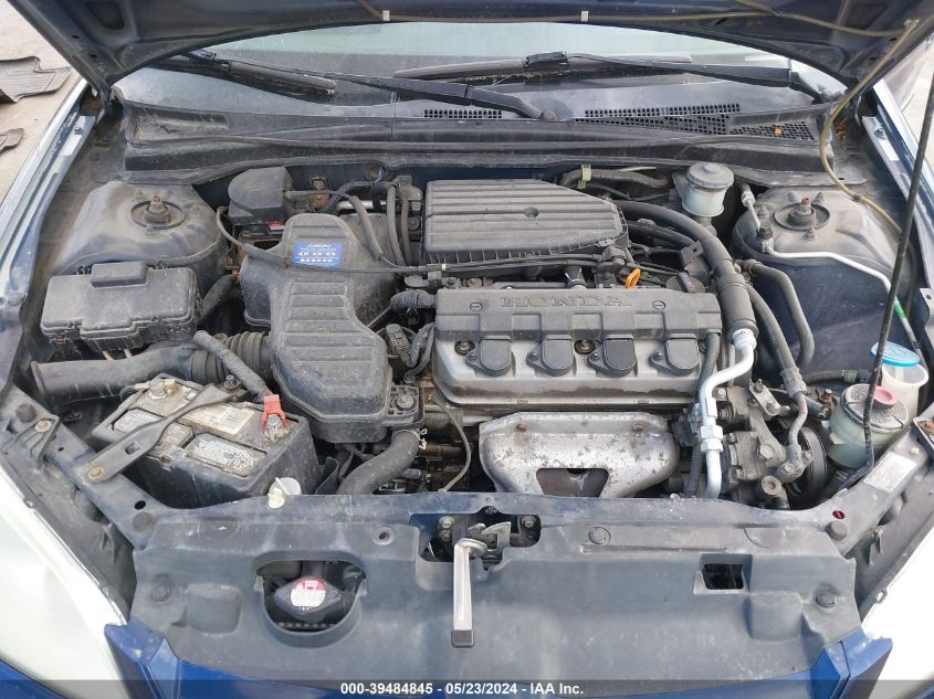 2004 Honda Civic Lx VIN: 2HGES16574H639892 Lot: 39484845