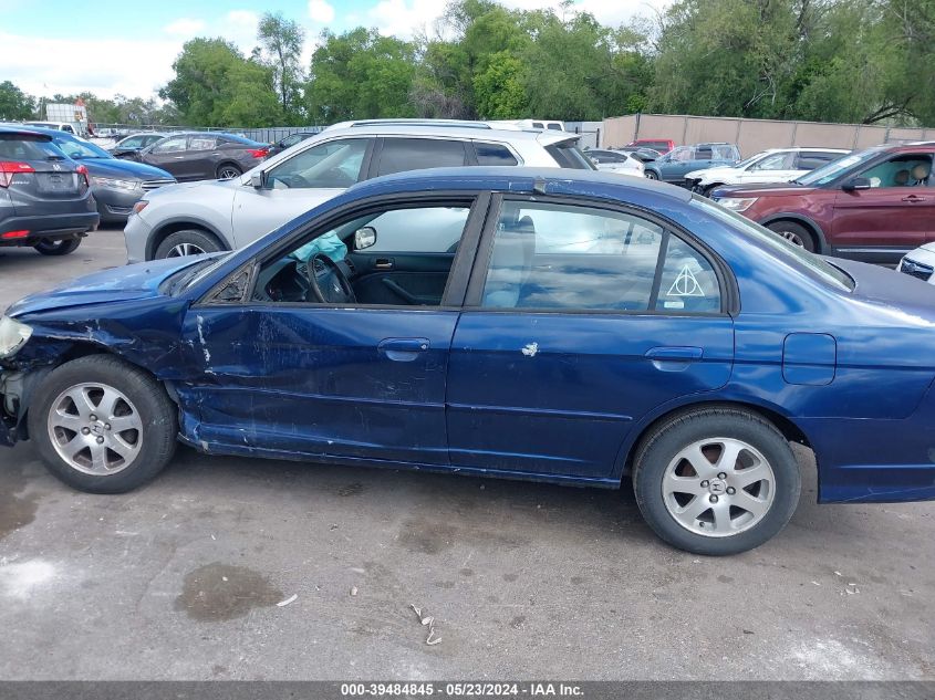 2004 Honda Civic Lx VIN: 2HGES16574H639892 Lot: 39484845