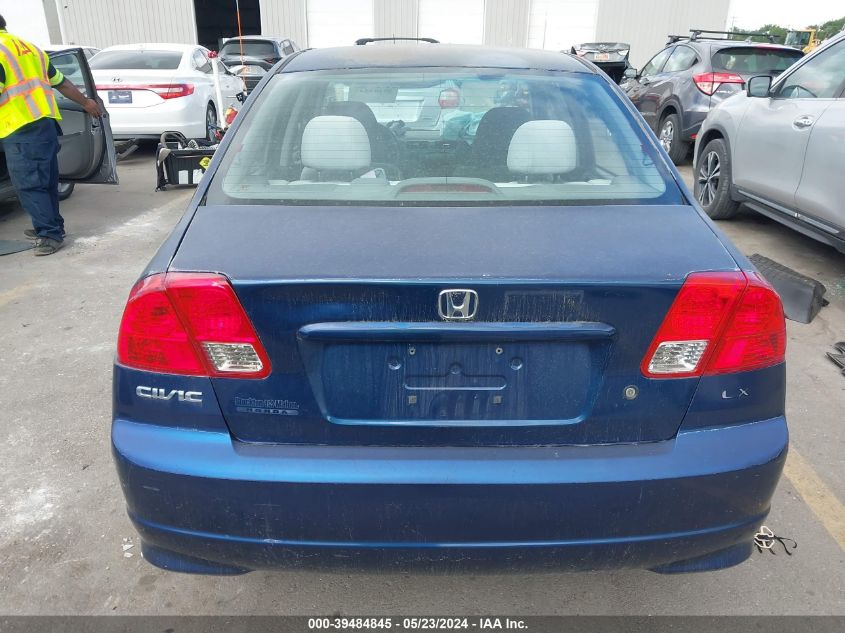 2004 Honda Civic Lx VIN: 2HGES16574H639892 Lot: 39484845
