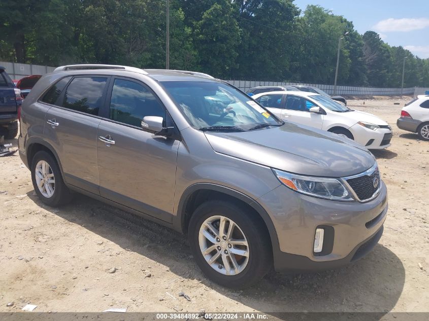 2014 Kia Sorento Lx VIN: 5XYKT3A62EG530539 Lot: 39484892