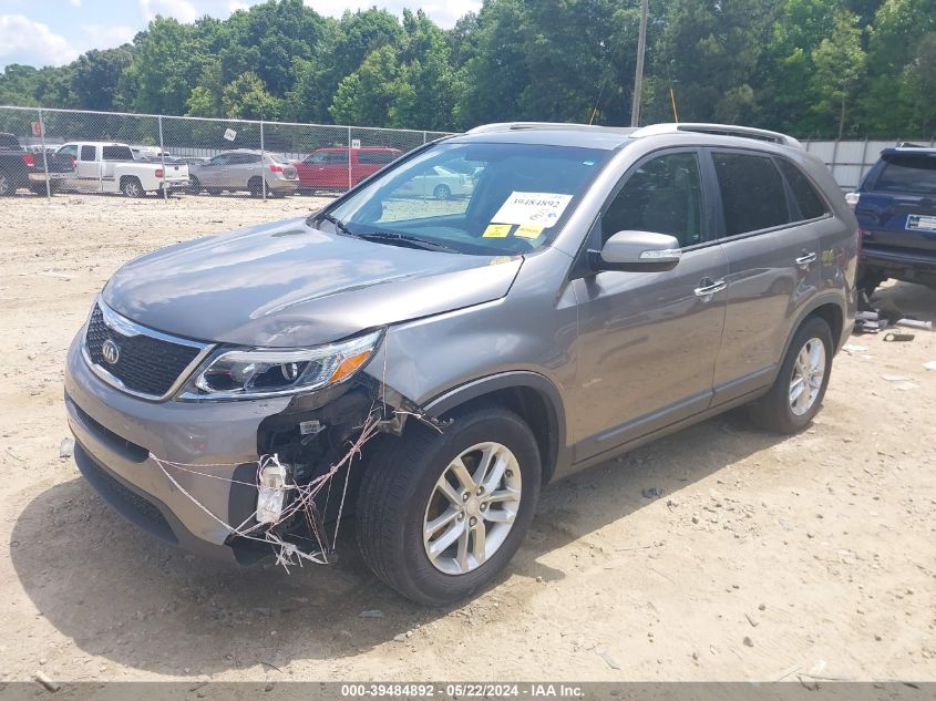 2014 Kia Sorento Lx VIN: 5XYKT3A62EG530539 Lot: 39484892