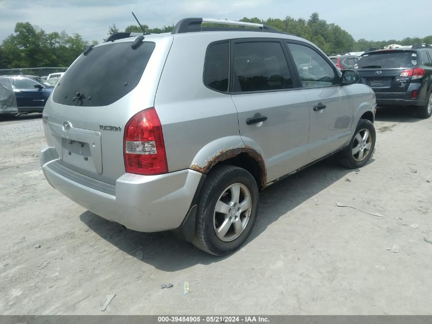 2007 Hyundai Tucson Gls VIN: KM8JM12B37U535500 Lot: 39484905