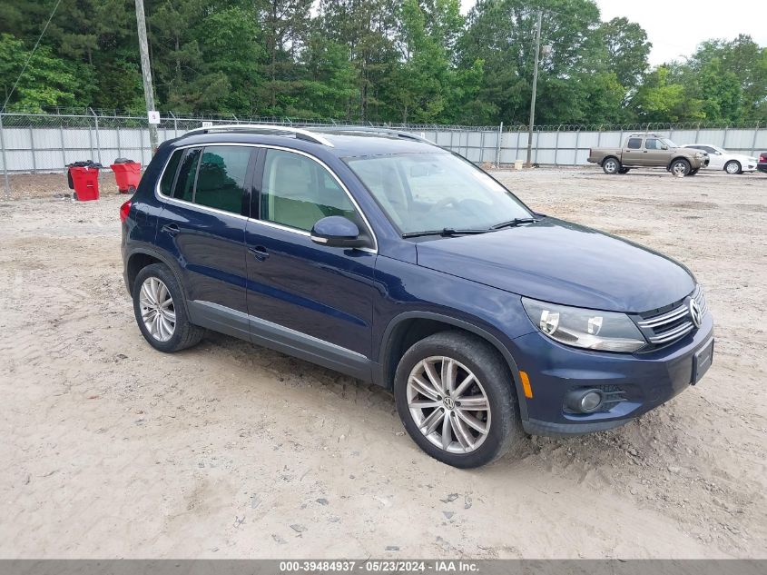 2013 Volkswagen Tiguan Se VIN: WVGAV3AX9DW562688 Lot: 39484937