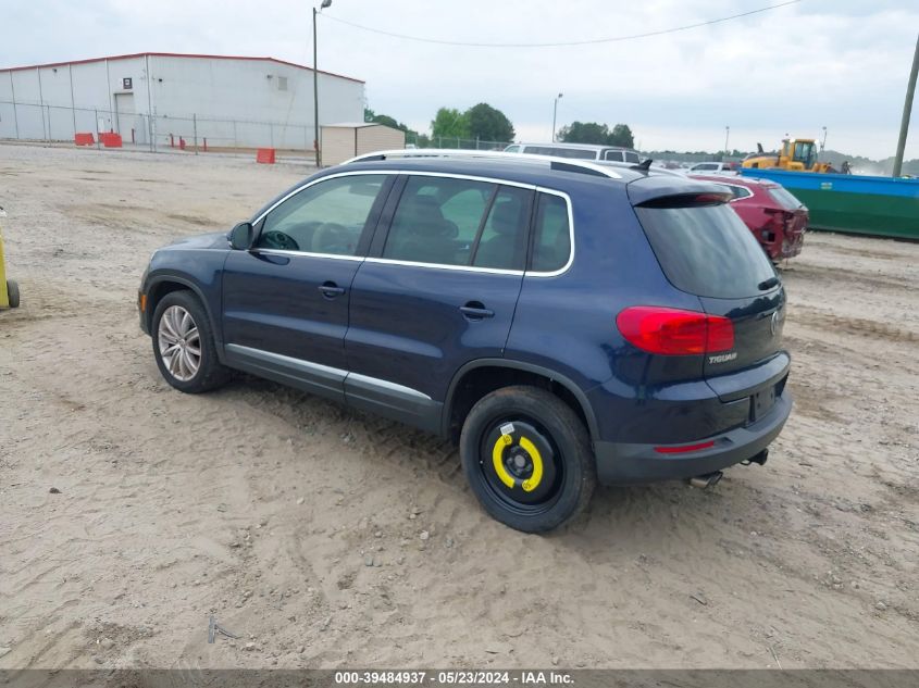 2013 Volkswagen Tiguan Se VIN: WVGAV3AX9DW562688 Lot: 39484937