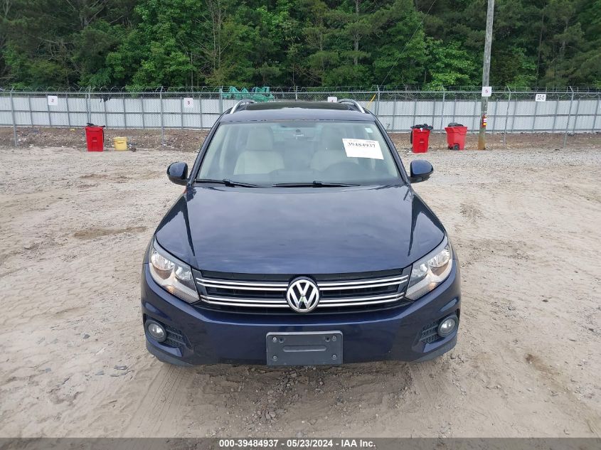 2013 Volkswagen Tiguan Se VIN: WVGAV3AX9DW562688 Lot: 39484937