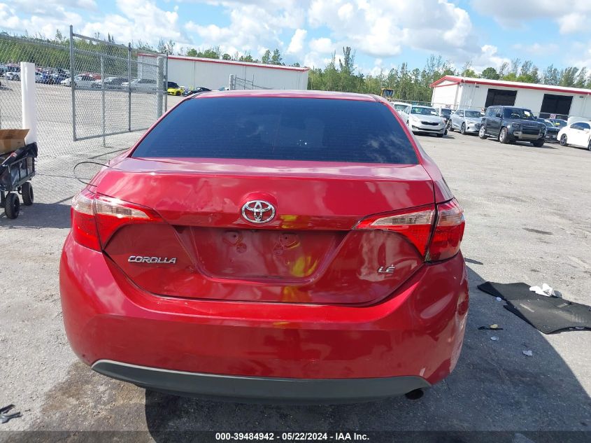 2017 Toyota Corolla Le VIN: 5YFBURHE1HP734892 Lot: 39484942