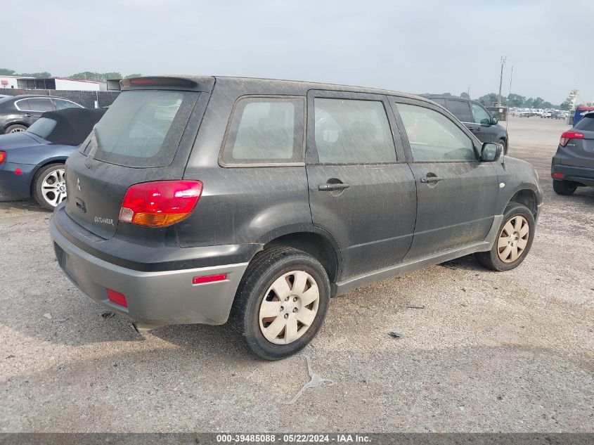 2004 Mitsubishi Outlander Ls VIN: JA4LX31F04U000926 Lot: 39485088