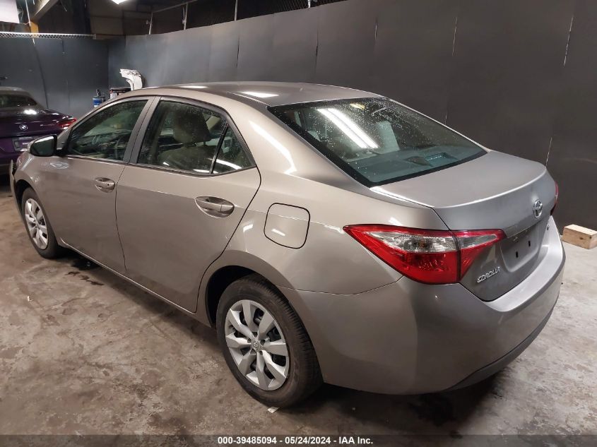 2016 Toyota Corolla Le VIN: 2T1BURHE9GC621187 Lot: 39485094