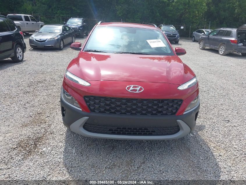 2022 Hyundai Kona Sel VIN: KM8K62ABXNU826871 Lot: 39485100