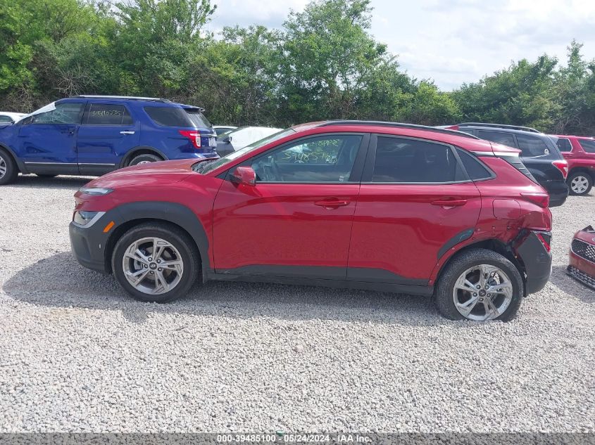 2022 Hyundai Kona Sel VIN: KM8K62ABXNU826871 Lot: 39485100