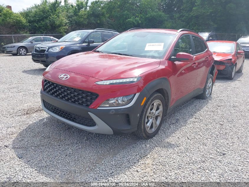 2022 Hyundai Kona Sel VIN: KM8K62ABXNU826871 Lot: 39485100