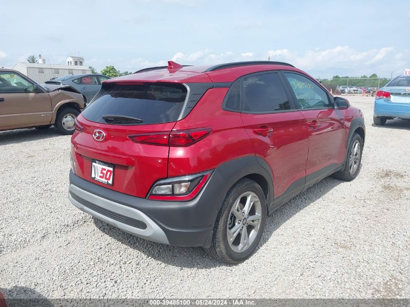 2022 Hyundai Kona Sel VIN: KM8K62ABXNU826871 Lot: 39485100