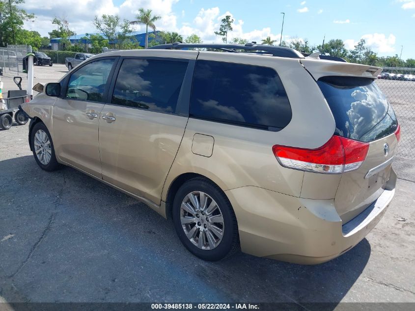 2011 Toyota Sienna Limited V6 VIN: 5TDYK3DC9BS088453 Lot: 39485138